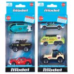 Σετ 3 τεμ Μεταλλικά Οχήματα Free Wheels 21x9cm ToyMarkt 913103