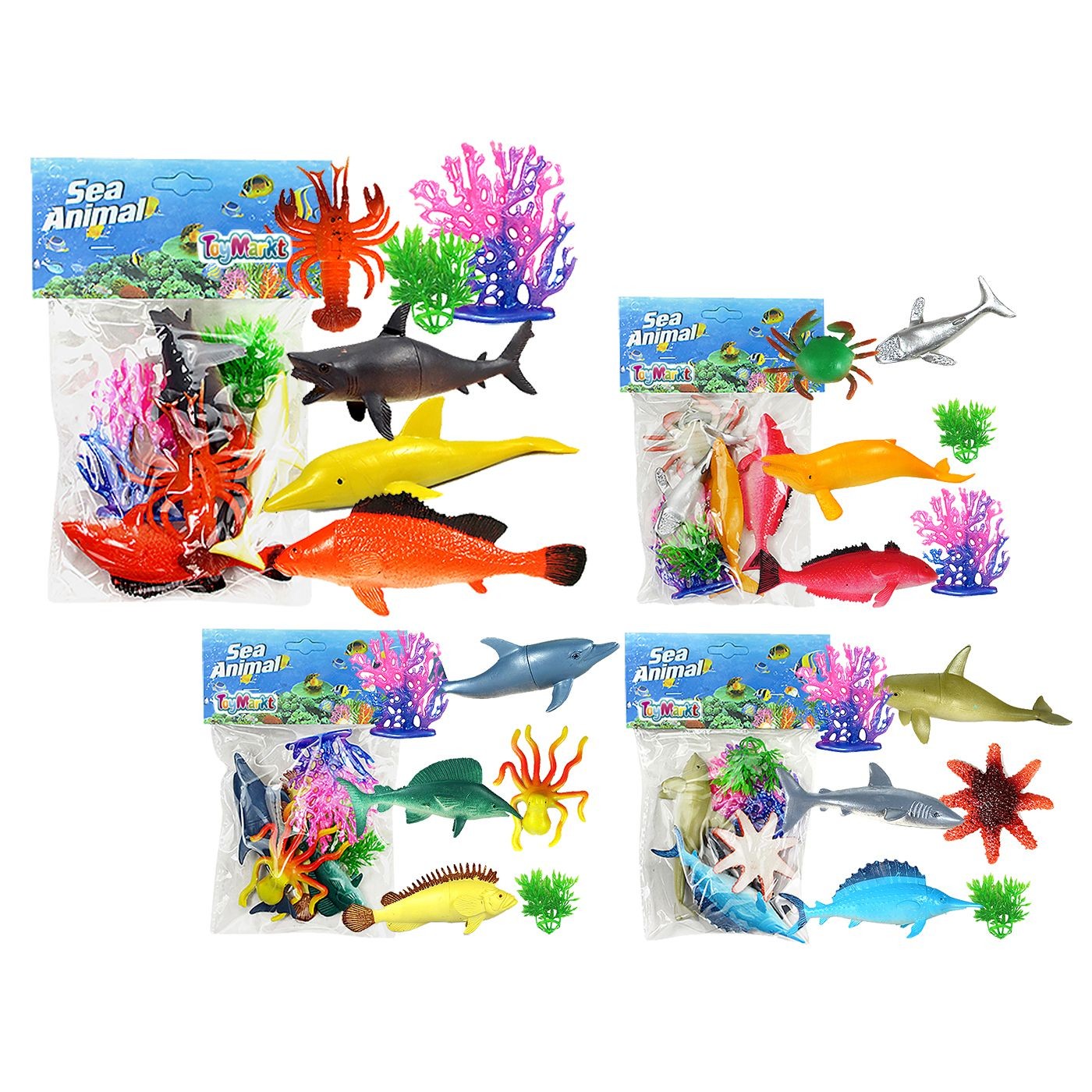 71-3164 Σετ ζώα της Θάλασσας 24x15cm ToyMarkt 913184 - Image 1