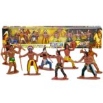 8 Ινδιάνοι σε Μακρόστενο Κουτί 39x8x3cm ToyMarkt 913270