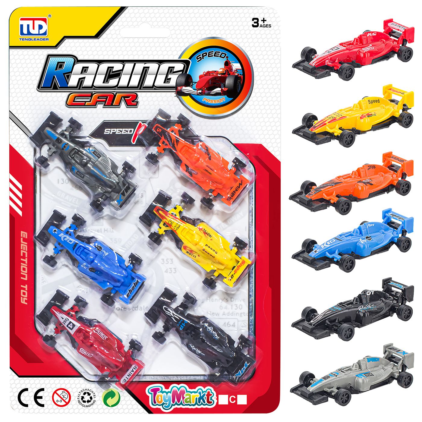 71-3276 Καρτέλα 6 Φόρμουλες Free Wheels 17x25x2cm ToyMarkt 913296 - Image 1