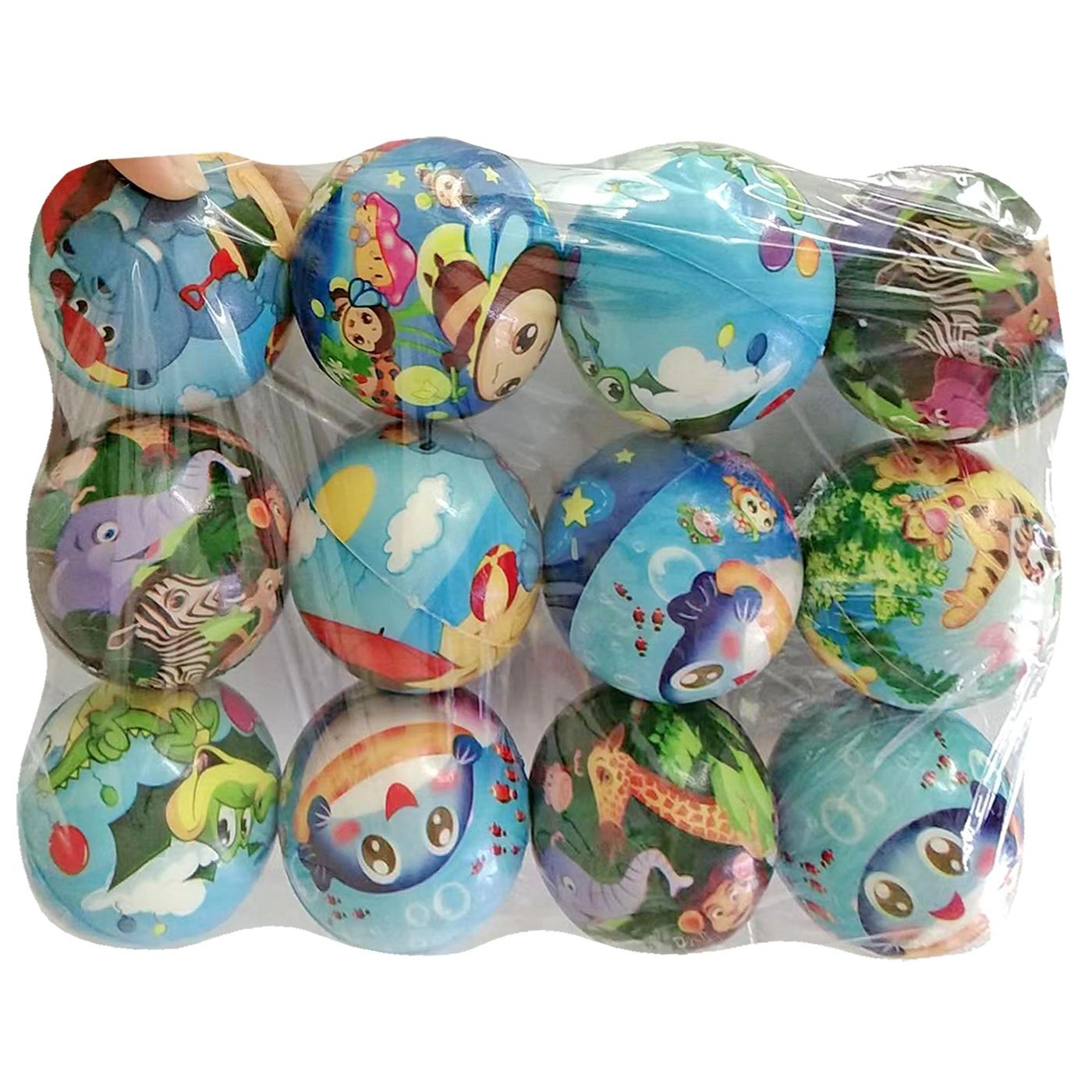 71-3354 Μπαλάκι Καουτσούκ Ζωάκια ø6,5cm ToyMarkt 913374 - Image 1