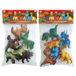 6 Δεινοσαυράκια 8-12cm σε Σακουλάκι 19x30x5cm ToyMarkt 913454