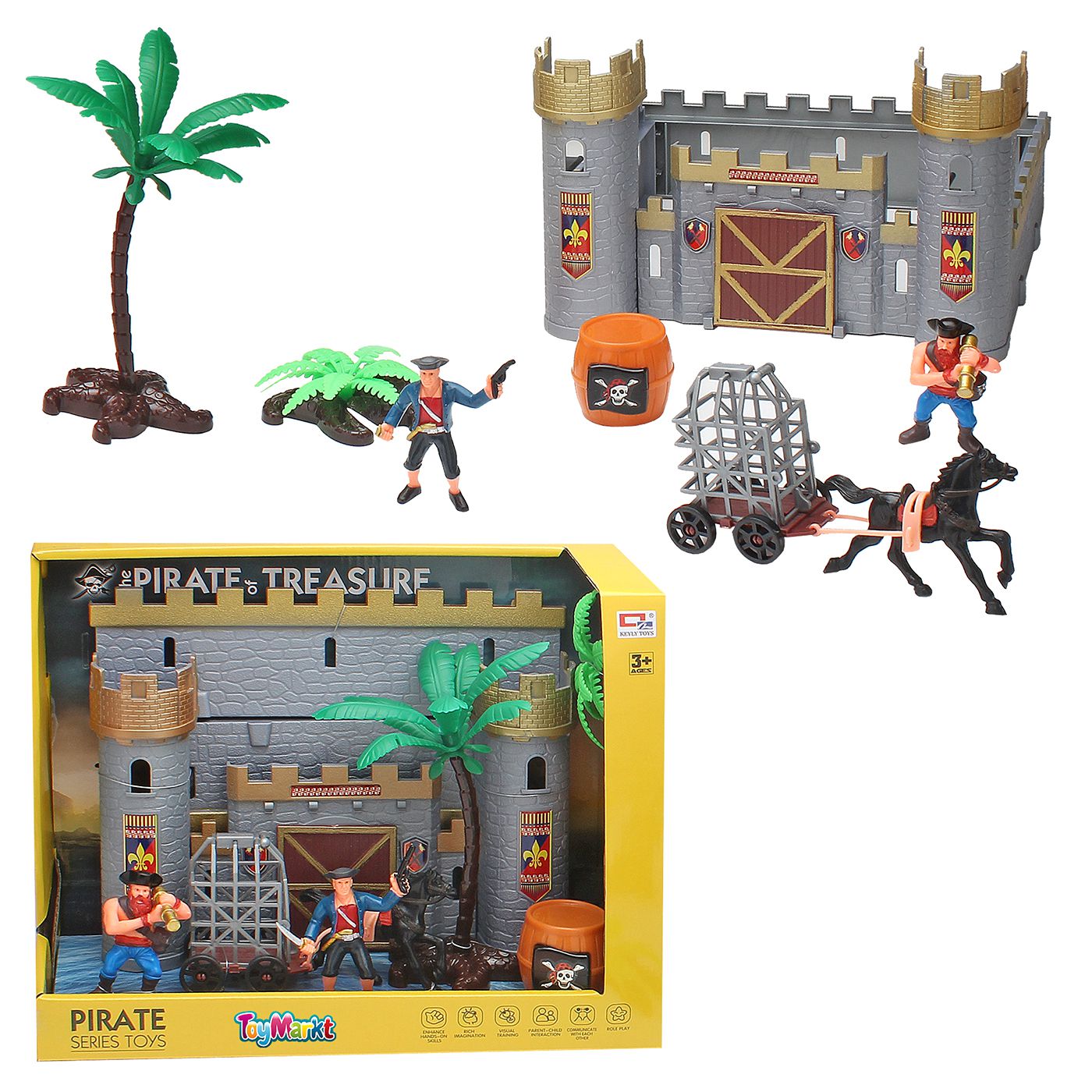 71-3500 Κάστρο με Πειρατές 33x26x13cm ToyMarkt 913520 - Image 1