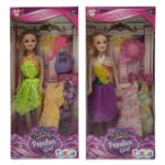 Κούκλα Popular Girl & Αξεσουάρ & Φορέματα 32x14x5cm ToyMarkt 922072