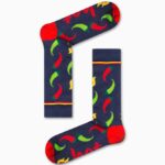 Καλτσα Unisex με Σχέδιο Colorful Hot Peppers
