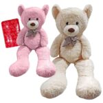 Αρκούδος Γίγας με Φιόγκο 120cm, Καθιστό 65cm ToyMarkt 99541