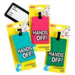 ΕΤΙΚΕΤΑ ΓΙΑ ΒΑΛΙΤΣΑ ''HANDS OFF!'' ΣΕ 3 ΧΡΩΜΑΤΑ 6.5X10.5cm