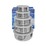 Δοχεία Τροφίμων Inox σετ=5τεμ 18x6cm/16cm/14cm/12cm/10cm Homie 101138