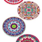 ΣΟΥΒΕΡ ΚΕΡΑΜΙΚΟ ΠΟΛΥΧΡΩΜΟ MANDALA 6 ΣΧΕΔΙΩΝ Φ10.3cm