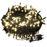 180 Λαμπάκια LED Λευκό Θερμό σε Σειρά με Προγράμματα IP44 12m Xmasfest 1131024