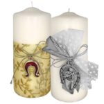Κερί Λευκό Κορμός Πέταλο 12x5cm Xmasfest 1131647