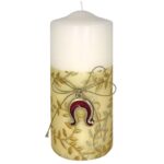 Κερί Λευκό Κορμός Πέταλο 12x5cm Xmasfest 1131647 - Image 2