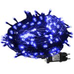 100 Λαμπάκια led Μπλε σε Σειρά με Προγράμματα Ip44 8,2m 8m Xmasfest 1132395