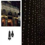100 led Λευκά Εξωτερικά Κουρτίνα-Επέκταση l. V. (δεν Περιέχεται ο Μετασχηματιστής)  Xmasfest 1132399