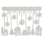 Σταλακτίτες Χωριό από Πάχνη 67x48cm Xmasfest 1132449