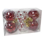 Μπάλες με Γέμιση Ντεκόρ πακ=6τεμ φ6 Φ6cm Xmasfest 1132543 - Image 2