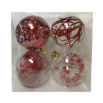 Μπάλες με Γέμιση Ντεκόρ πακ=4τεμ φ10 ø10cm Xmasfest 1132545 - Image 2