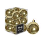 Μπάλες Περλέ Χρυσές πακ=12τεμ φ4 ø4cm Xmasfest 1132562
