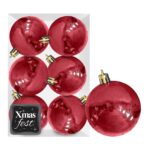 Μπάλες Περλέ Κόκκινες πακ=6τεμ φ8 ø8cm Xmasfest 1132567