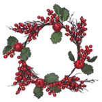 Στεφάνι με γκι και Φύλλα ø45cm Xmasfest 1132575