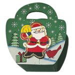 Καλαθάκι με Χερούλι Ξύλινο 11x10x5,5cm Xmasfest 1132696 - Image 2