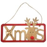 Πινακίδα Xmas Τάρανδος 18x11cm Xmasfest 1132737
