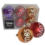 Μπάλες με Ευχές πακ=6τεμ φ8 ø8cm Xmasfest 1132779