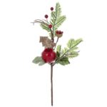 Κλωνάρι με Μήλο & Δεντράκι 30x12cm Xmasfest 1132855