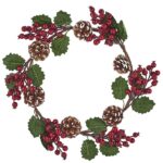 Στεφάνι με γκι & Κουκουνάρια ø40cm Xmasfest 1132859