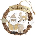 Στεφάνι Κλαδιών Άγιος-Τάρανδος 17x17cm Xmasfest 1133159