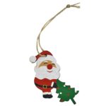 Στολίδι Ξύλινο Άγιος με Δέντρο 8cm Xmasfest 1133176