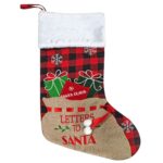 Μπότα Χριστουγέννων Letters to Santa 48x27cm Xmasfest 1133208 - Image 2