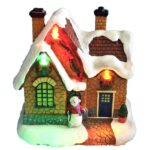 Παράσταση Xmas Σπιτάκι Φωτεινό 10x9,5x6,5cm Xmasfest 1133478