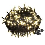 100 Λαμπάκια LED Λευκό Θερμό σε Σειρά με Επέκταση & Προγράμματα IP44 5m (δεν Περιέχεται ο Μετασχηματιστής) Xmasfest 1133498