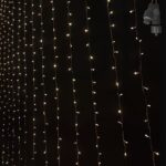 100 Λαμπάκια LED Λευκό Θερμό Κουρτίνα με Επέκταση & Προγράμματα IP44 90x80cm (δεν Περιέχεται ο Μετασχηματιστής) Xmasfest 1133499