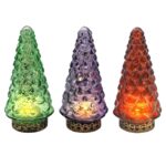 Φανάρι led Γυάλινο Δέντρο Φαντεζί Αντικέ 15,5x7,5cm Xmasfest 1133543