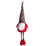 Άγιος Νάνος Γίγας με Σκούφο Καρό 190cm Xmasfest 1133601
