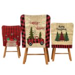 Κάλυμμα Καρέκλας Xmas Καρώ 49x47cm Xmasfest 1133624