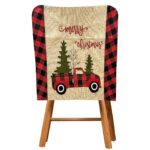 Κάλυμμα Καρέκλας Xmas Καρώ 49x47cm Xmasfest 1133624 - Image 2