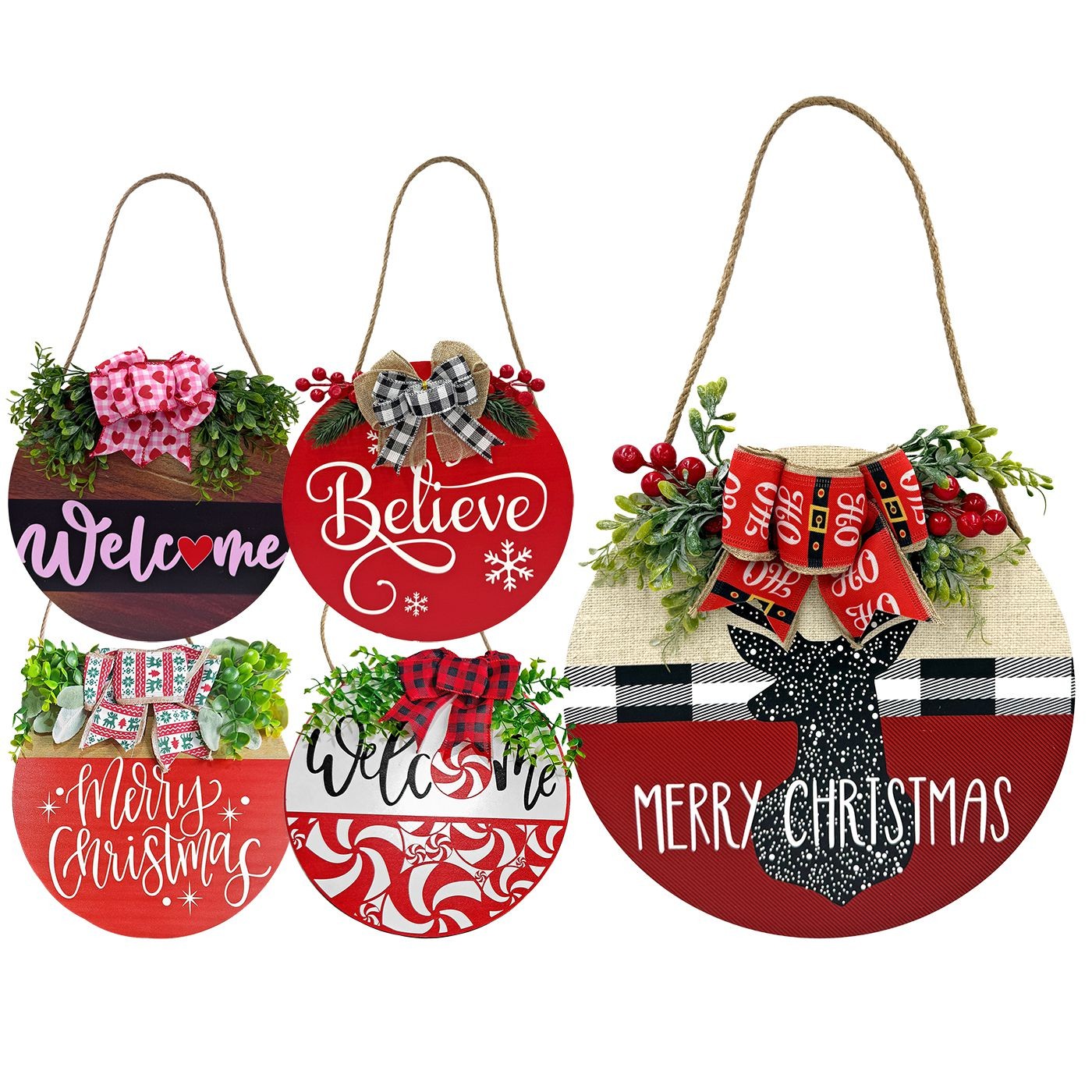 93-3634 Μπάλα Ξύλινη Γίγας Διακοσμητική ø30cm Xmasfest 1133654 - Image 1
