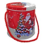 Κουτί Μεταλλικό Κυλινδρικό με Κορδόνι Xmas 11x11cm Xmasfest 1133685 - Image 2