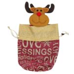 Τσαντάκι Πουγκί Λινάτσα με Φιγούρα Xmas 24x16cm Xmasfest 1133695 - Image 2