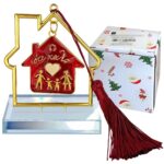 Γούρι Επιτραπέζιο Κρυστάλινο Σπιτάκι ~8x5cm Xmasfest 1133699