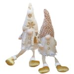 Άγιος Gnome Λευκός Μακρυά Πόδια 70cm Xmasfest 1133715