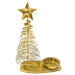Κηροπήγιο Ρεσώ Μεταλλικό με Δέντρο 16,5x10,5cm Xmasfest 1133788