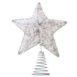 Κορυφή Δέντρου Άστρο Λευκό Μεταλλικό 23x20cm Xmasfest 1133790