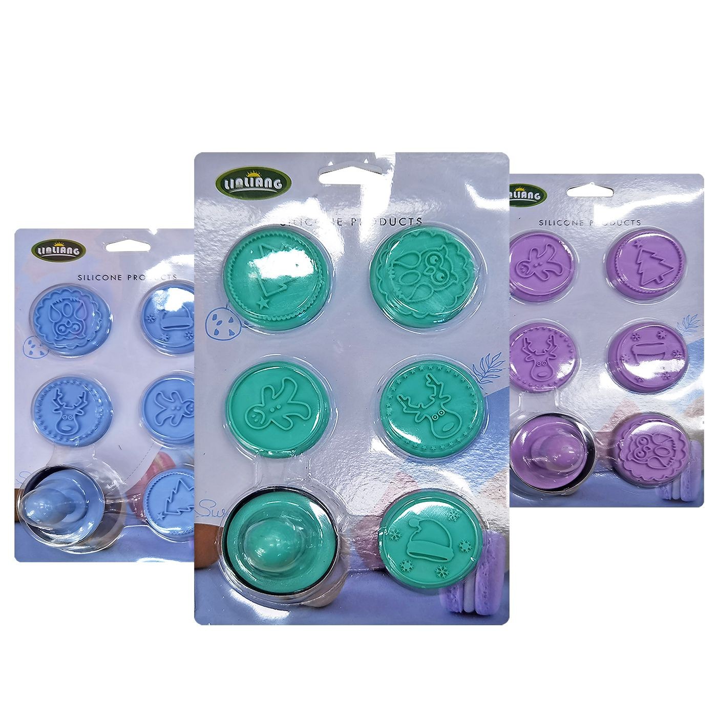 93-3799 Σφραγίδα για Κουλούρια σετ Xmas 24x16cm (σφραγίδα ø5cm) Xmasfest 1133819 - Image 1