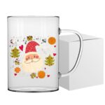 Κούπα Γυάλινη Borosilicate Άγιος Βασίλης 380ml Xmasfest 1133880