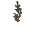 Κλαδί με Χιονισμένα γκι 72cm Xmasfest 1133898