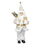 Άγιος Βασίλης Αληθοφανής Λευκόχρυσος 60cm Xmasfest 1133918